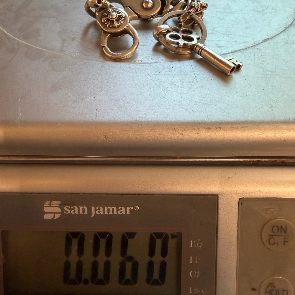 Sterling silver Key and Chain Clasps - Picture 5 of 5